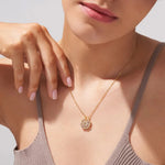 Load image into Gallery viewer, Ouabahas™ - Heart-Shaped Clover Necklace: Symbol of Luck and Love
